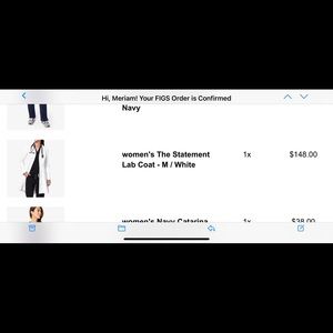 FIGS - The statement lab coat - womens M